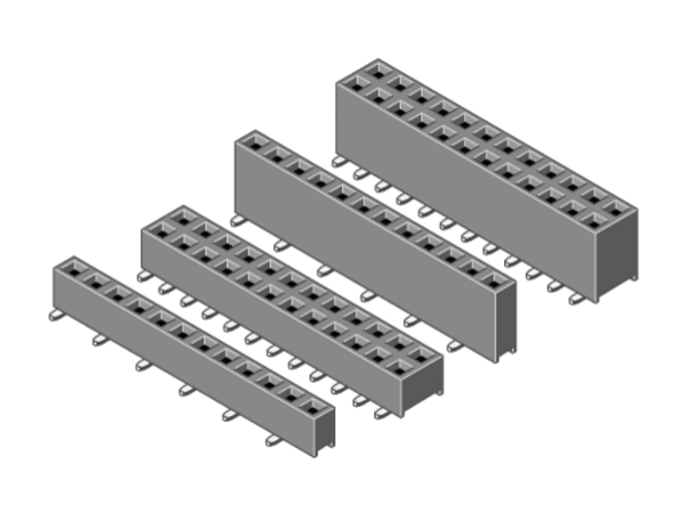 Buchsenleiste SMD, Raster 2.54 mm – Serie 098