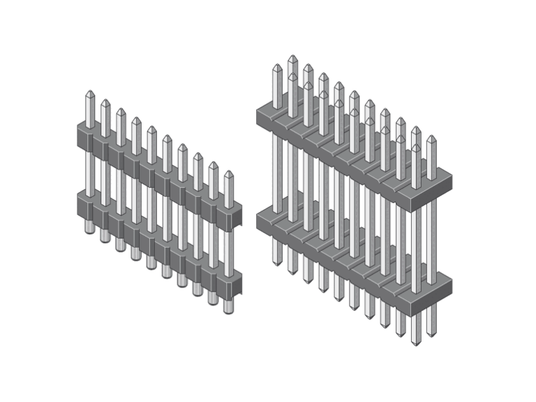 Barrette sandwich THT pas 1,00 mm – série 359