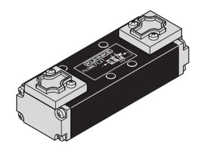 Vannes type 76 – 5/2 voies, ISO 1 pour embases
