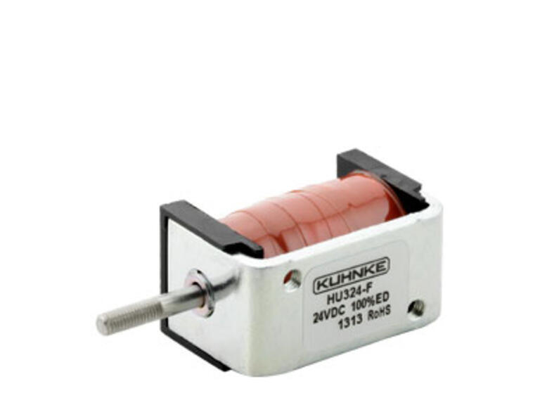 Aimant poussant – Course 5mm, 0.3-2.4N, 24VDC, 100%FM