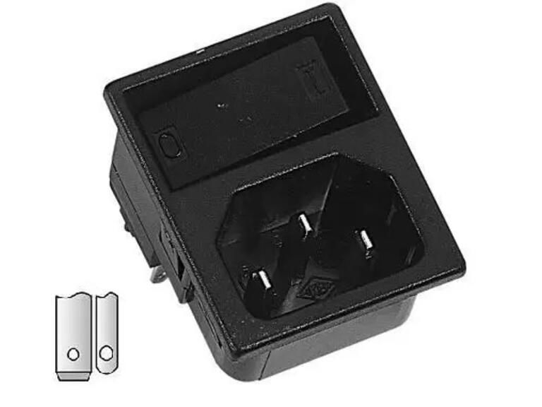 Serie 42R36 – Gerätestecker mit Schalter mit Snap-In-Anschluss