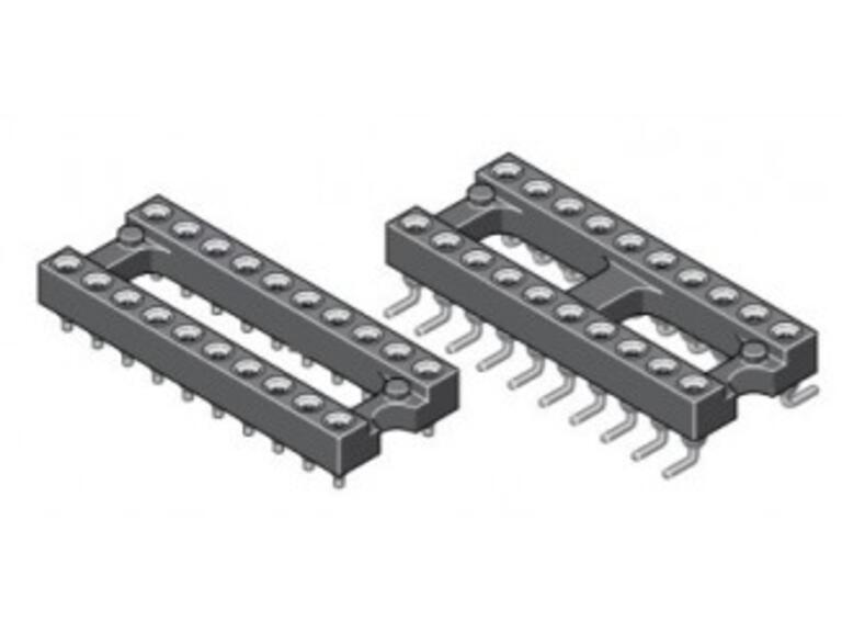 Präzisions IC-Sockel für SMD Montage 2,54 mm – Serie 015