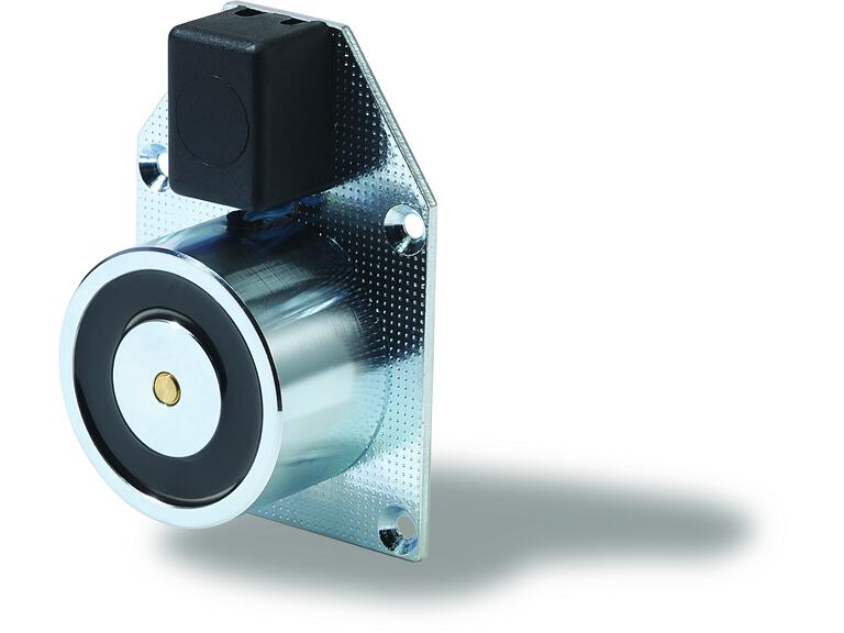 Türhaftmagnete – Grundmagnet mit Stahlgrundplatte mit Klemme