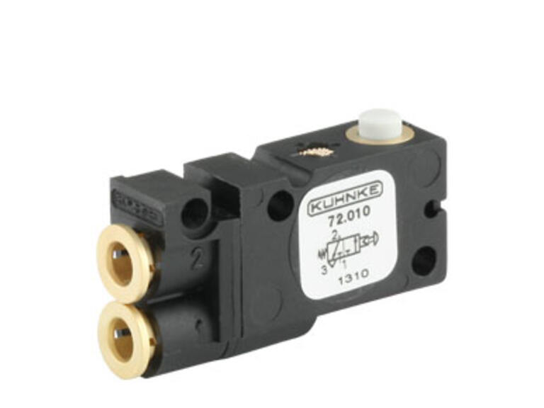 Mechanisch betätigtes Ventil Typ 72  –  1.5-8bar, NW2, 3/2-Wege NC