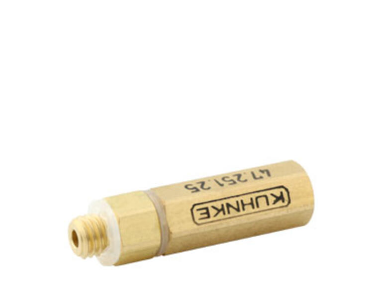 Kuhnke Drosselrückschlagventil (mit Festblende 0,10 mm) – 0.5-8bar, M5