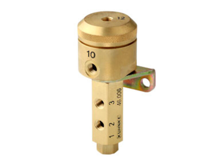 Pneumatisch betätigtes Ventil Typ 46 – 0 – 12bar, NW2, 3/2-Wege NC