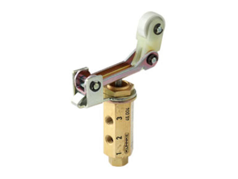 Mechanisch betätigtes Ventil Typ 46  –  0-12bar, NW2, 3/2-Wege NC