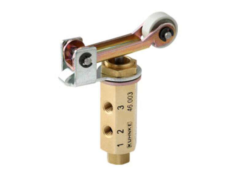 Mechanisch betätigtes Ventil Typ 46  –  0-12bar, NW2, 3/2-Wege NC