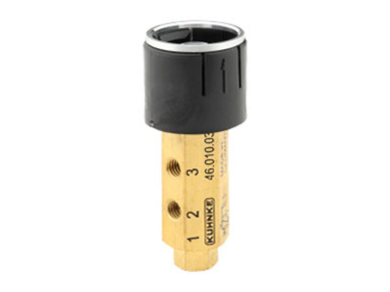 Mechanisch betätigtes Ventil Typ 46  –  0-12bar, NW2, 3/2-Wege NC