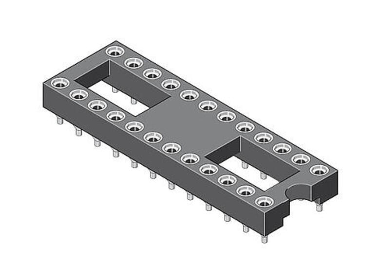 Socles IC de précision pour montage automatique SMD 2,54 mm – Série 017
