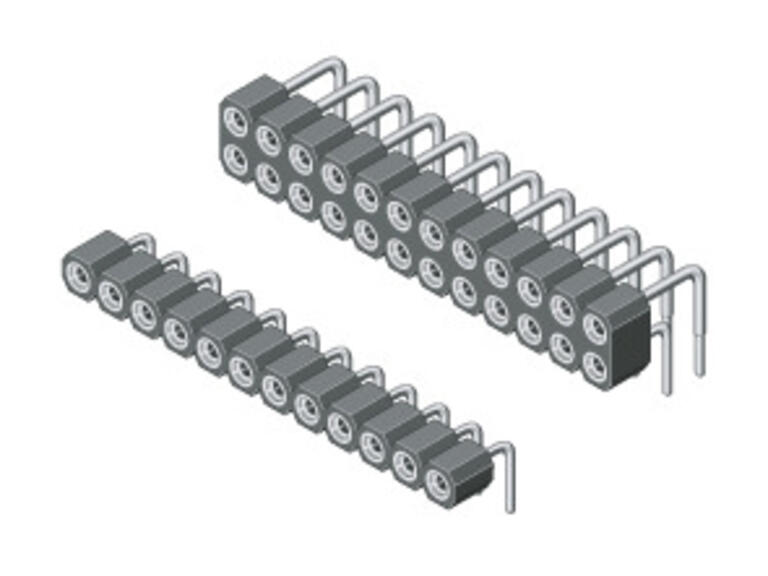 Barres de socle de précision coudées 2,54 mm – Série 009