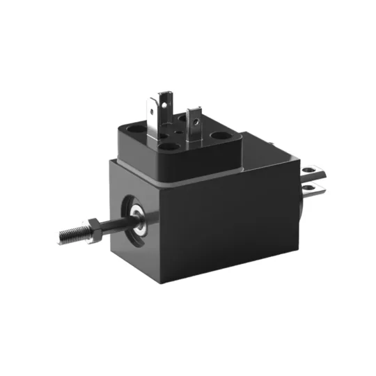 Schwarzes elektromagnetisches Relais mit mehreren Anschlussklemmen und seitlicher Befestigungsschraube aus Metall.